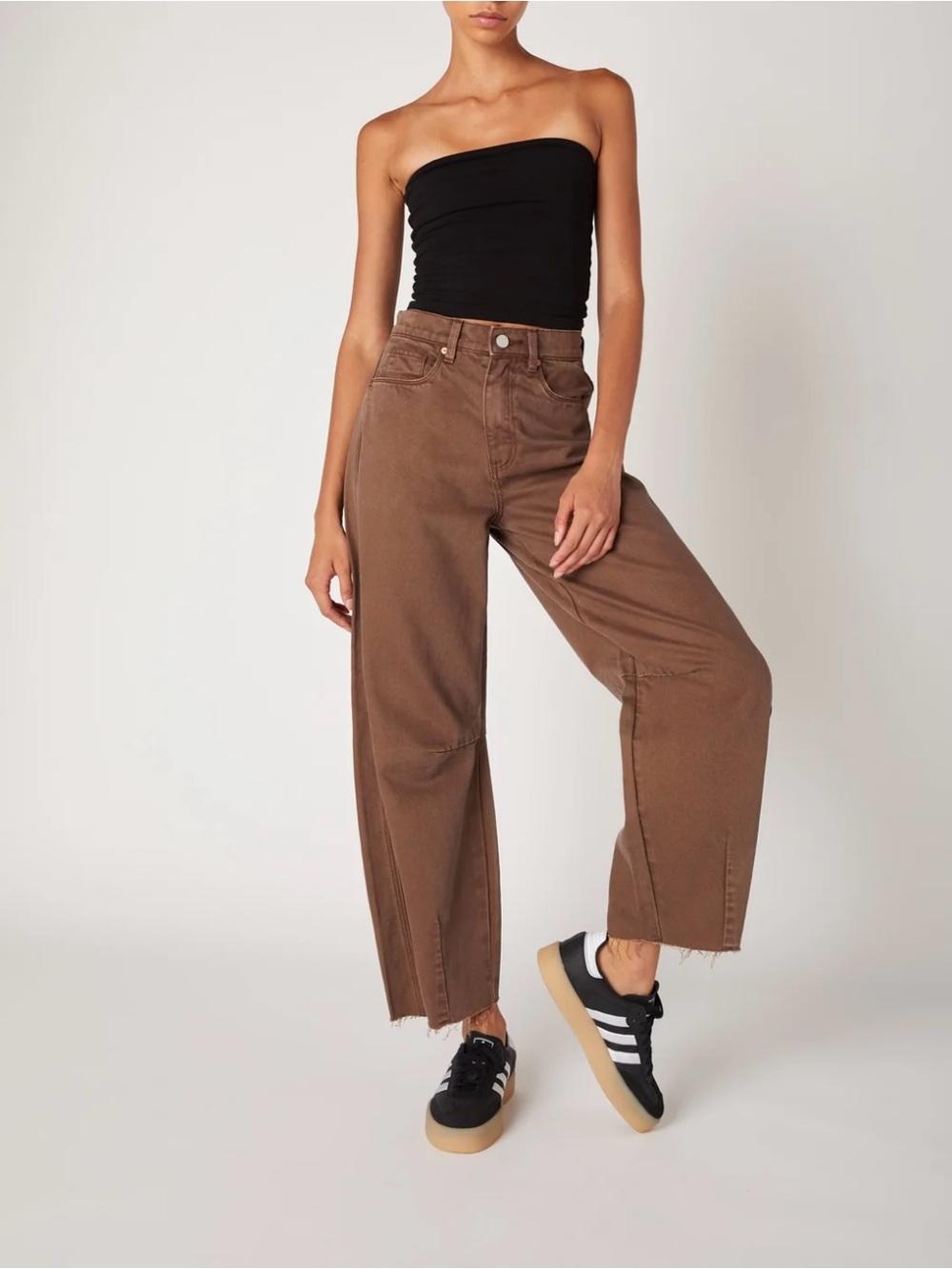 BlankNYC The Bowery Brown Barrel Jeans Size 27 NWT